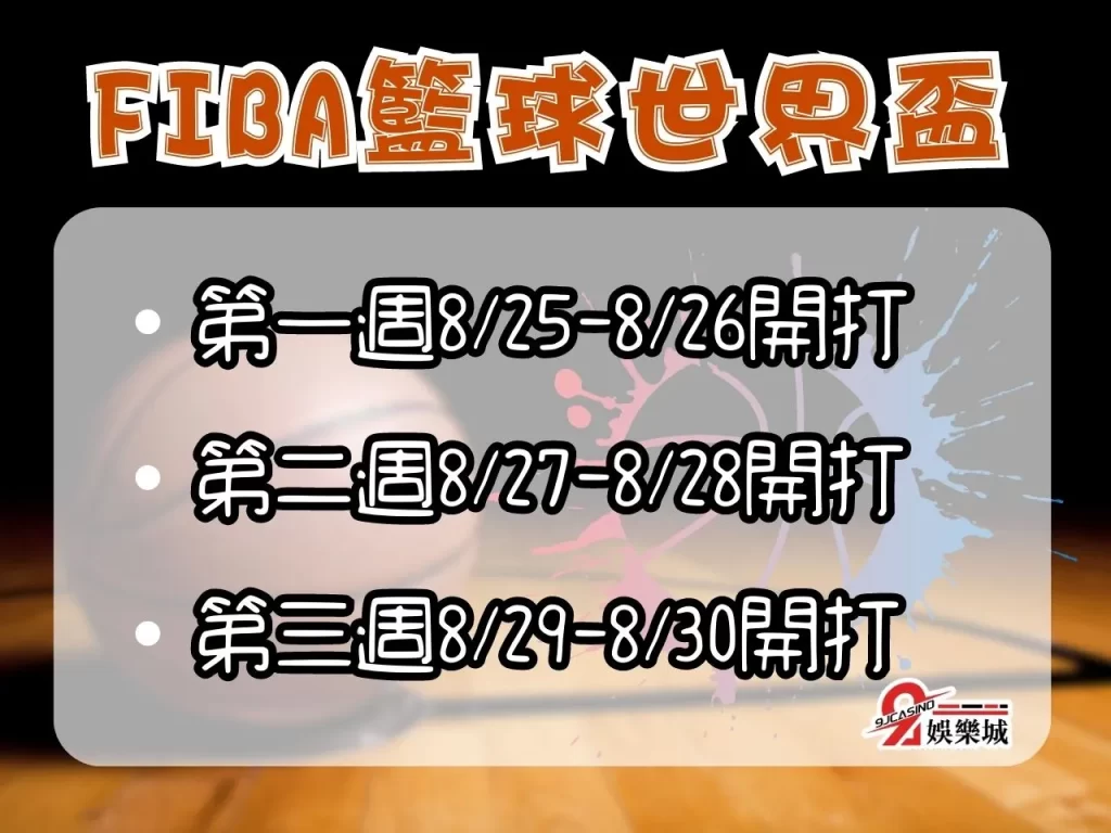 世界盃籃球免費直播 籃球運彩線上投注 世界盃籃球比賽